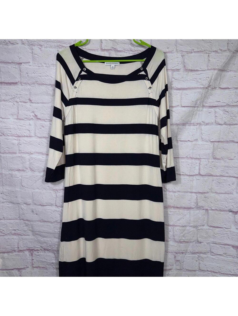 Banana Republic Medium Striped Modal Dress